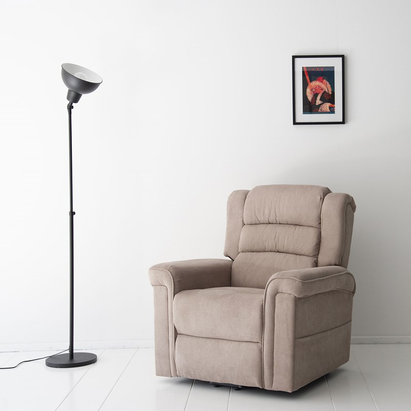 Happy Garden - Fauteuil électrique inclinable bernie taupe