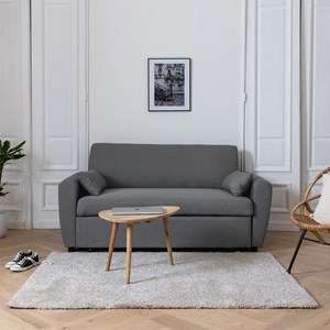 Canapé convertible matt 2 places gris