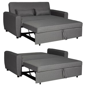 Canapé convertible matt 2 places gris