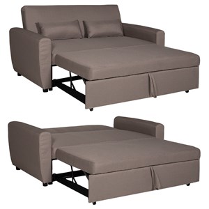 Canapé convertible matt 2 places taupe