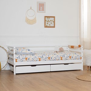 Lit banquette pour enfant 190x90cm avec tiroirs jules