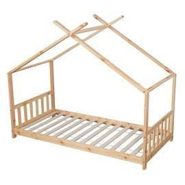 Lit cabane pour enfant 190x90cm en bois gaspard