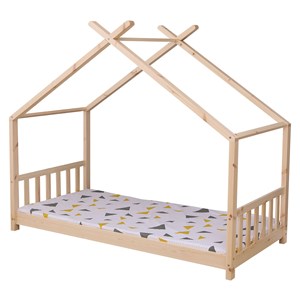 Lit cabane pour enfant 190x90cm en bois gaspard