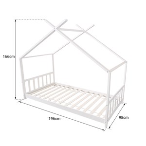 Lit cabane pour enfant 190x90cm en bois gaspard