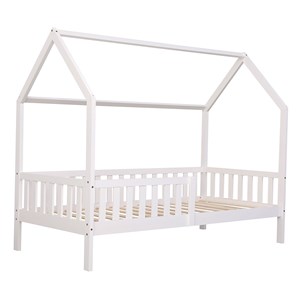 Lit cabane pour enfant 190x90cm blanc marceau