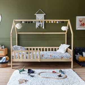 Lit cabane pour enfant 190x90cm en bois marceau