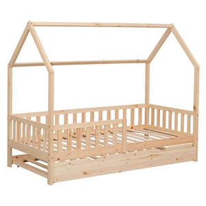 Lit cabane gigogne pour enfant 190x90cm en bois marceau