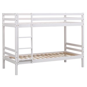 Lits superposés pour enfants 190x90cm blanc ambre