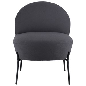 Fauteuil en tissu boucle gris helmi