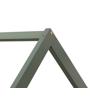 Lit cabane gigogne pour enfant 190x90cm vert marceau