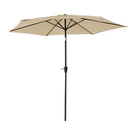 Parasol droit hapuna rond 2,70m de diamètre beige