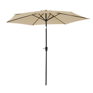 Parasol droit hapuna rond 2,70m de diamètre beige