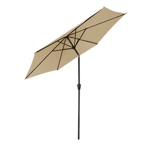 Parasol droit hapuna rond 2,70m de diamètre beige