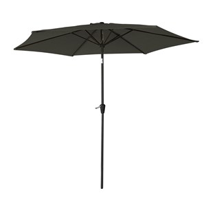 Parasol droit hapuna rond 2,70m de diamètre gris