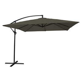Parasol déporté molokai carré 2,7x2,7m gris