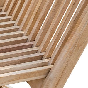 Lot de 2 chaises de jardin en teck lombok