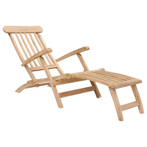 Transat pliant 153cm en teck lombok