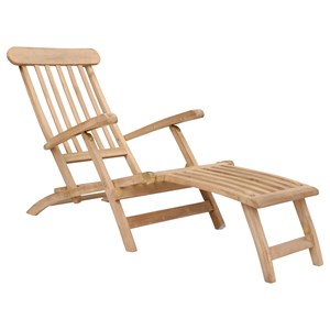 Transat pliant 153cm en teck lombok