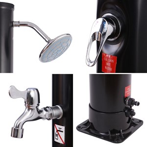 Douche solaire fidgi noire 35l