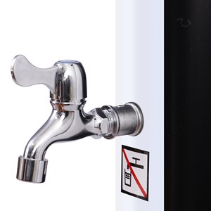 Douche solaire moorea noire et argent 18l