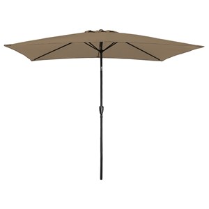 Parasol droit hapuna rectangulaire 2x3m taupe