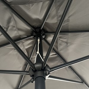 Parasol droit hapuna rectangulaire 2x3m gris