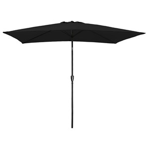 Parasol droit hapuna rectangulaire 2x3m noir