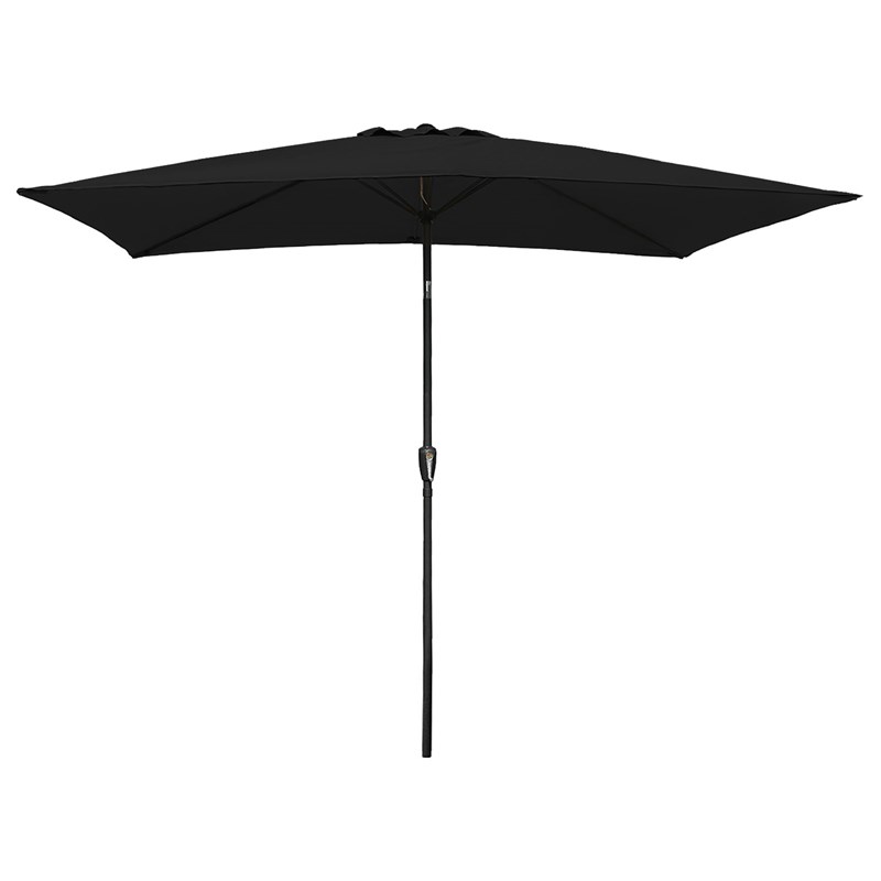 Parasol droit hapuna rectangulaire 2x3m noir