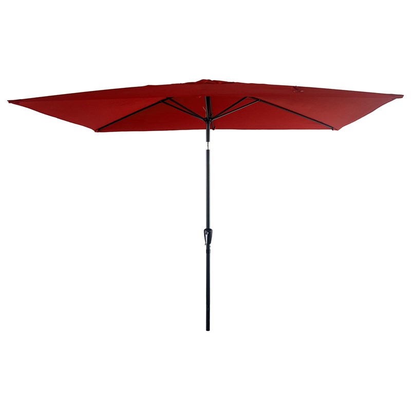 Parasol droit hapuna rectangulaire 2x3m rouge