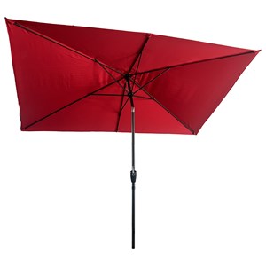 Parasol droit hapuna rectangulaire 2x3m rouge