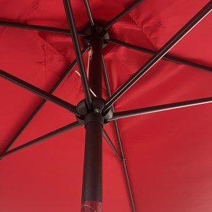 Parasol droit hapuna rectangulaire 2x3m rouge