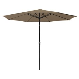 Parasol droit hapuna rond 3,30m de diamètre taupe
