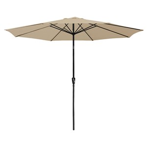 Parasol droit hapuna rond 3,30m de diamètre beige
