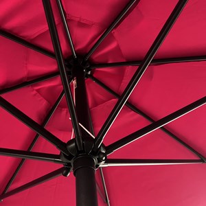 Parasol droit hapuna rond 3,30m de diamètre fuchsia