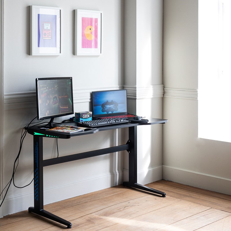 Bureau gamer à led alice