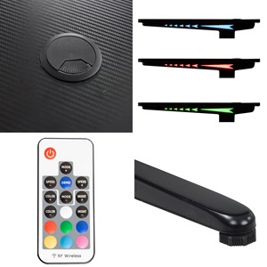 Bureau gamer à led alice