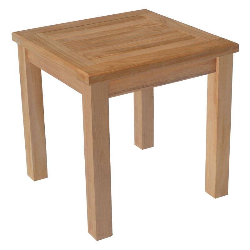 Happy Garden - Table d'appoint carrée en teck 45cm java
