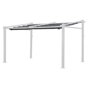 Toile pour pergola murale 3 × 4m fréjus grise