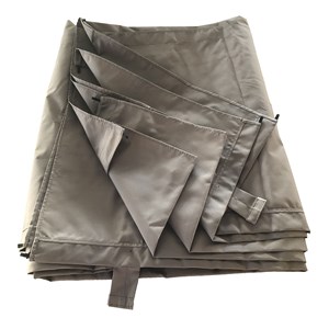 Toile pour pergola murale 3 × 4m fréjus taupe