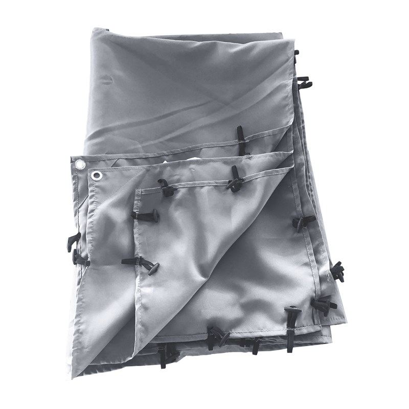 Toile pour pergola murale 3 × 2,5m nice grise