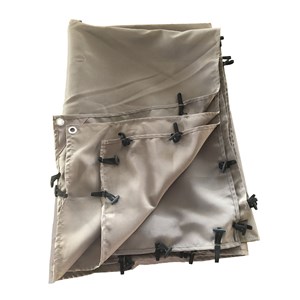 Toile pour pergola murale 3 × 2,5m nice taupe