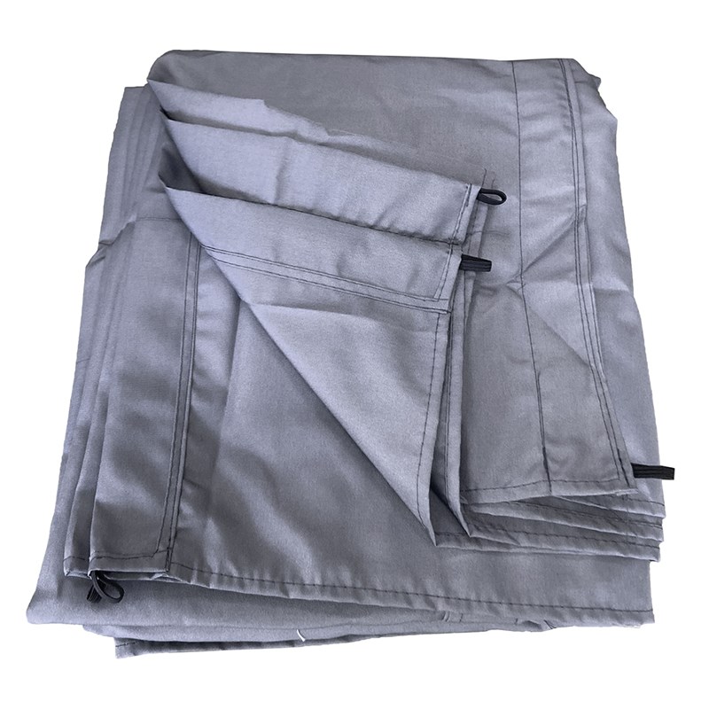 Happy Garden - Toile pour pergola autoportante 3 × 3m cassis grise