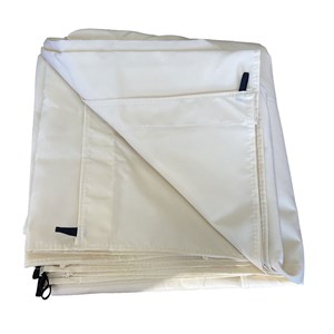 Toile pour pergola autoportante 3 × 3m cassis beige