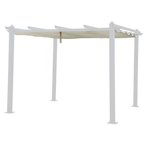 Toile pour pergola autoportante 3 × 3m cassis beige