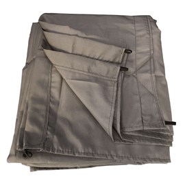 Toile pour pergola autoportante 3 × 3m cassis taupe