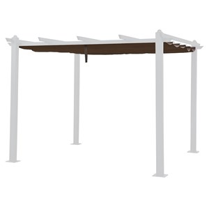Toile pour pergola autoportante 3 × 3m cassis taupe