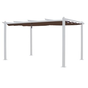 Toile pour pergola autoportante 3 × 4m cassis taupe