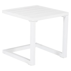 Table d'appoint barbados en aluminium blanc