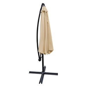 Parasol déporté molokai carré 2,7x2,7m beige