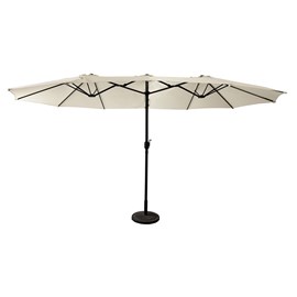 Parasol double 2,7x4,6m linai beige
